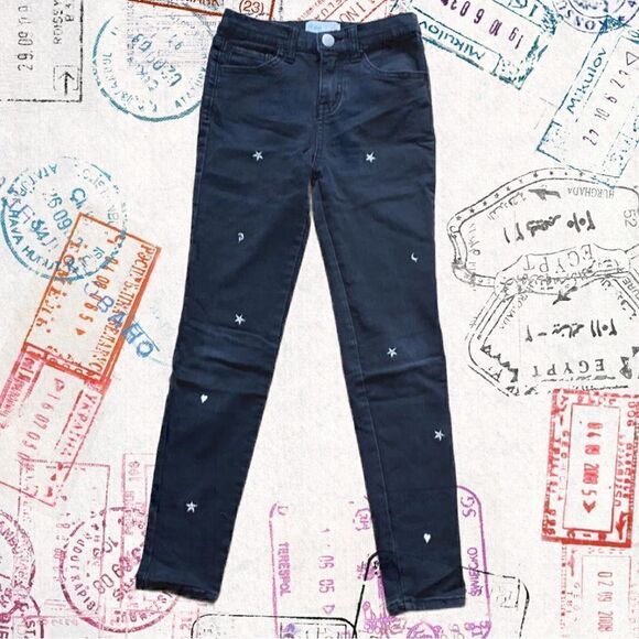 💕Girls Black denim jeans  - Picture 1 of 4